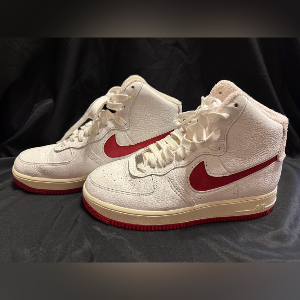 Nike Air Force 1 High Sculpt "White Gym Red" White and Red Sneakers Size 8.5